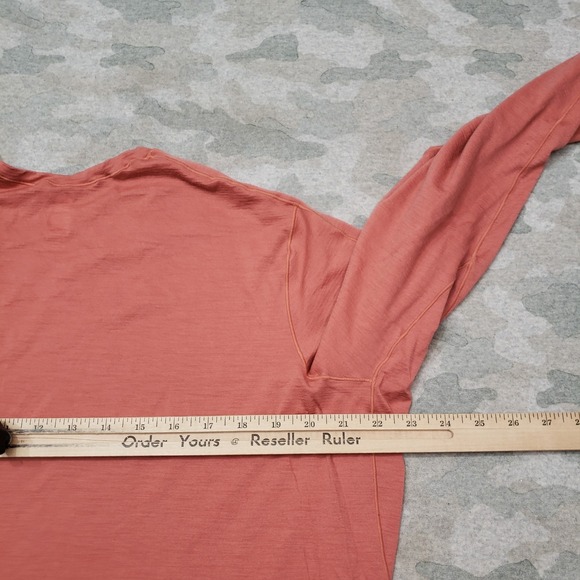 REI Co-op Shirt Mens 2XL Pink Salmon Merino Wool Pullover Long Sleeve - Picture 7 of 10